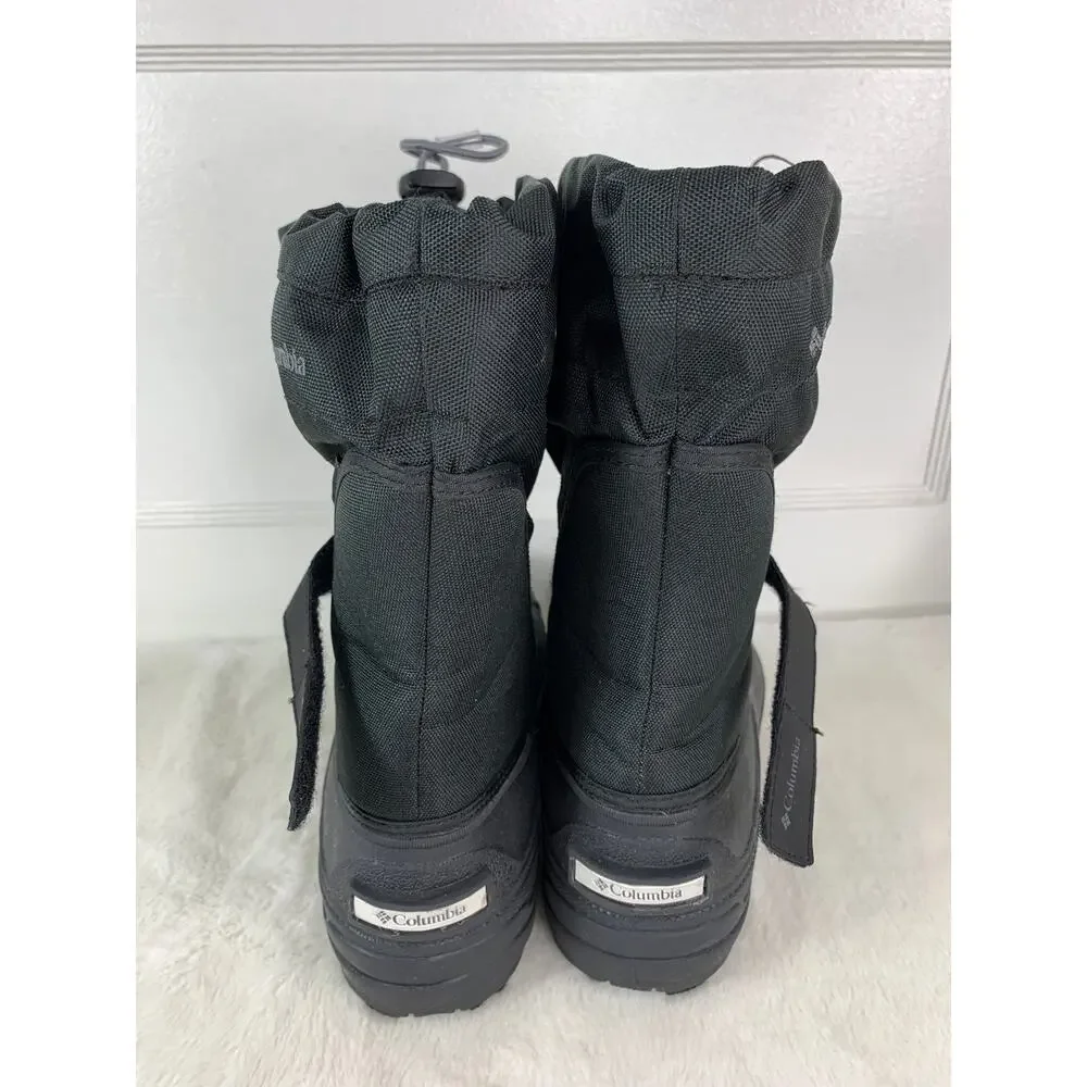 Columbia Powderbug Plus II Youth Size 6 Black Winter Snow Boots BY1326-012